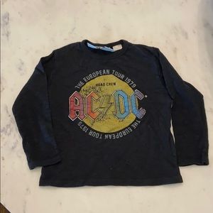 Zara AC/DC long sleeve top